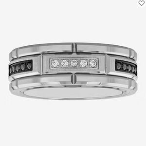 8MM 1/8 CT. T.W. Diamond Tungsten Wedding Band